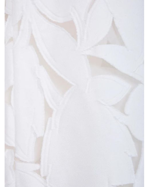 Tibi White Adelle Sleeveless Midi Dress