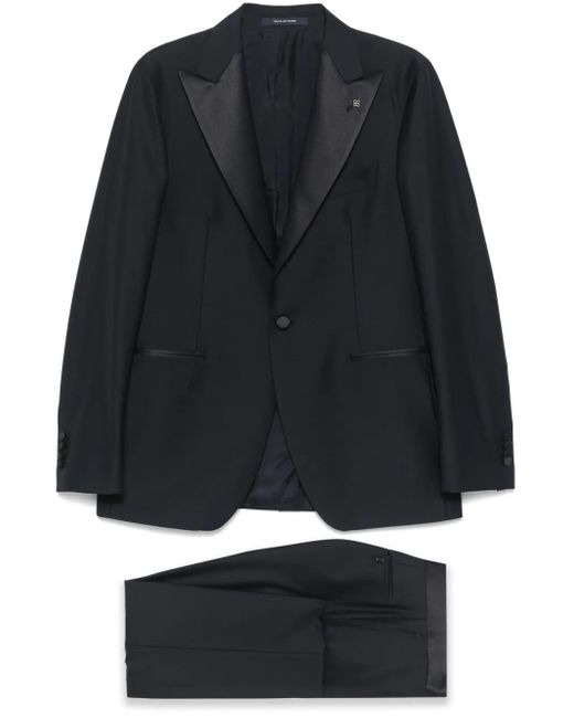 Tagliatore Black Single-Breasted Dinner Suit for men
