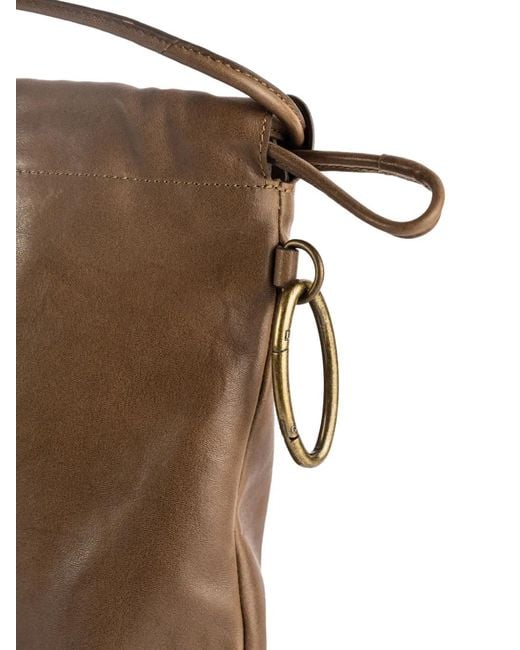 Bea Mombaers Brown Large Drawstring Handbag