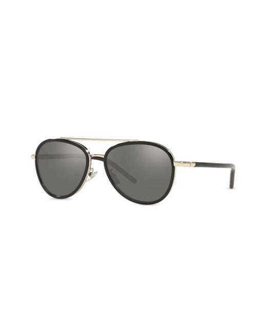 Tory Burch Gray Pilot-Frame Sunglasses