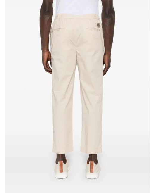 Jacob Cohen Natural Pleat-Detail Trousers for men