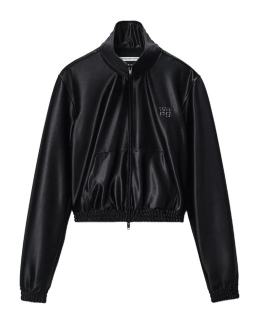 Alexander Wang サテン トラックジャケット Black