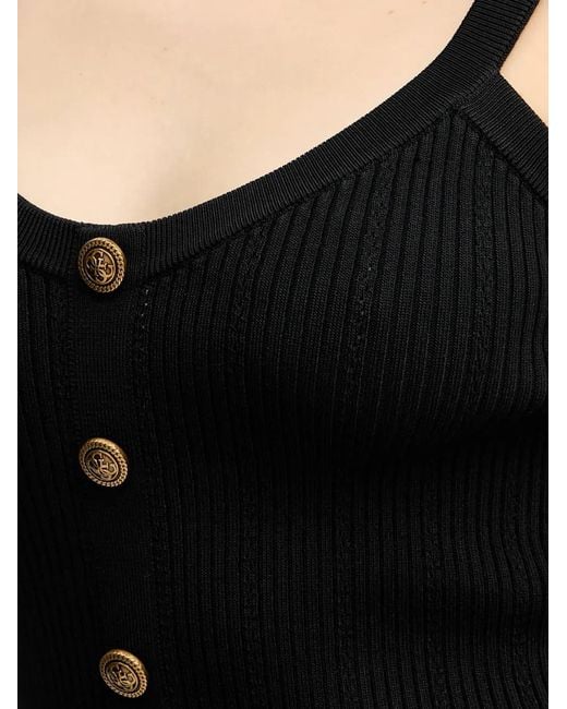 Top De Canalé Emmie Guess de color Black