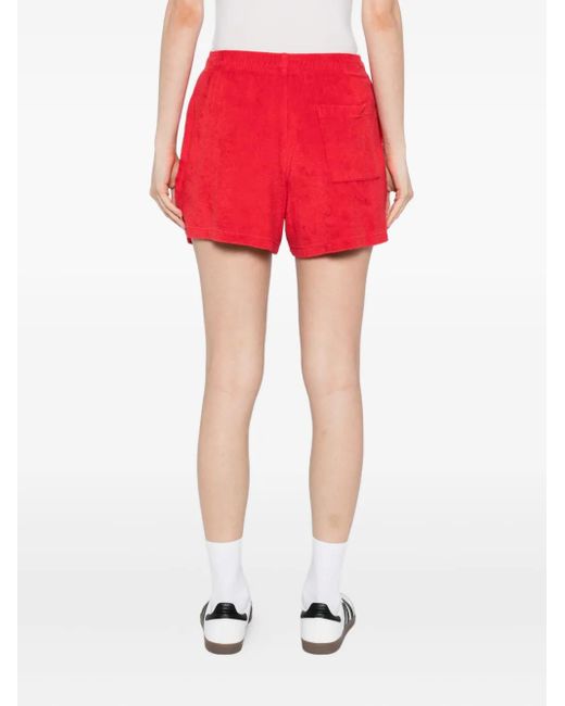 Sporty & Rich Red Vendome Terry Shorts
