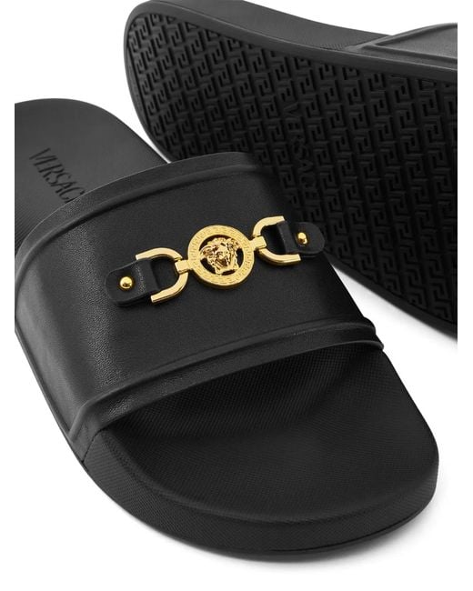 Versace Black Sandals for men