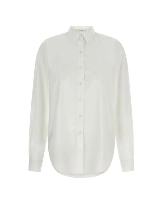 The Row White Fiora Cotton Poplin Shirt
