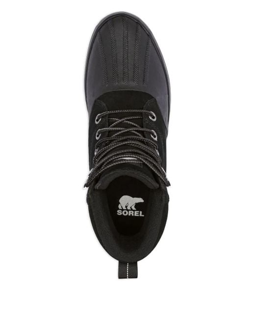Sorel Black Lace-Up Ankle Boots for men