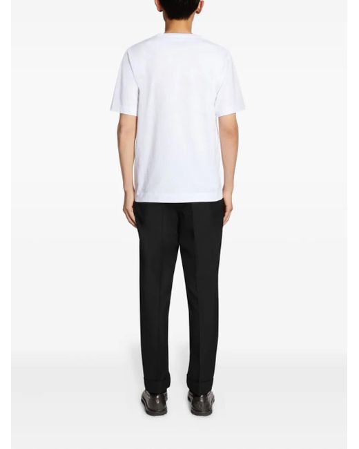 Pantaloni Dritti di Dries Van Noten in Black da Uomo