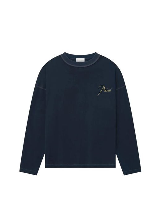 Rhude Classique Reverse Pullover in Blue für Herren