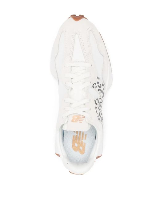 New Balance 327 レオパード スニーカー White