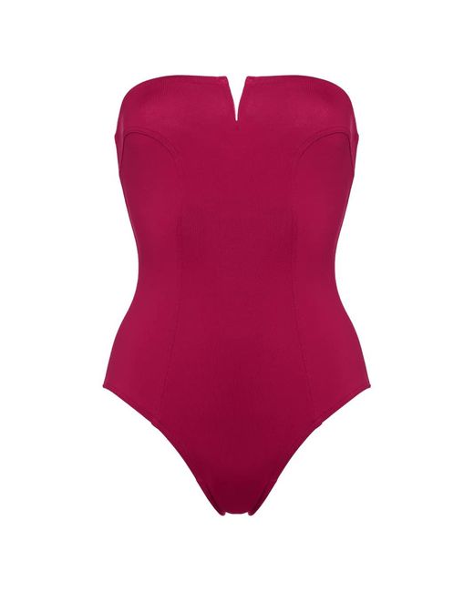 Eres Purple Apparence Bustier Swimsuit