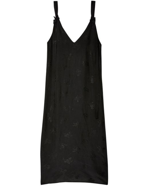 Uma Wang Black Aroma V-neck Dress