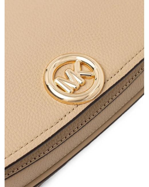 MICHAEL Michael Kors Natural Pebbled Leather Chain-Link Shoulder Bag