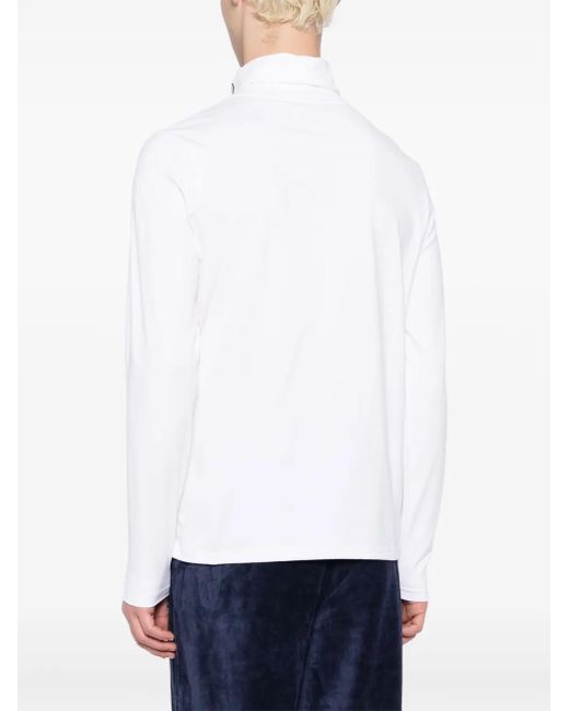 メンズ Sergio Tacchini タートルネック プルオーバー White