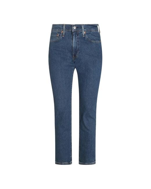 Levi's Blue 511 Logo-Patch Jeans for men