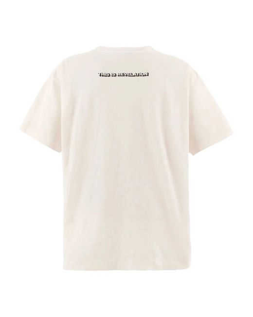 SAINT Mxxxxxx White Logo-Print Short-Sleeve T-Shirt for men