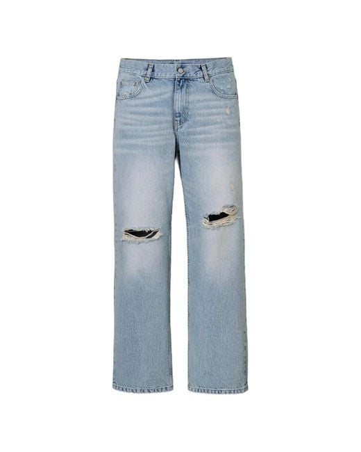 Marc Jacobs Blue The Jean Distressed Jeans
