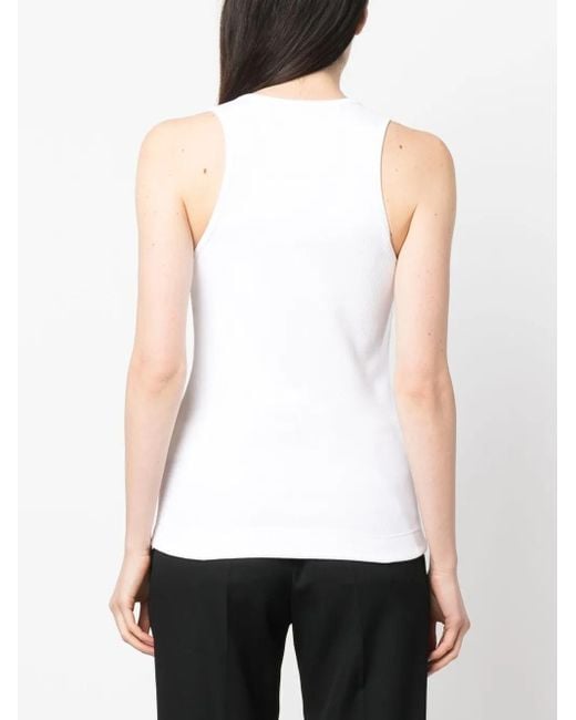 Givenchy Tanktop Met 4G-Plakkaat in het White