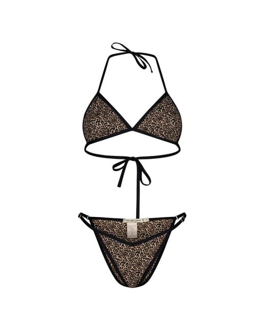 Paramidonna White Lilia Leopard-Print Bikini