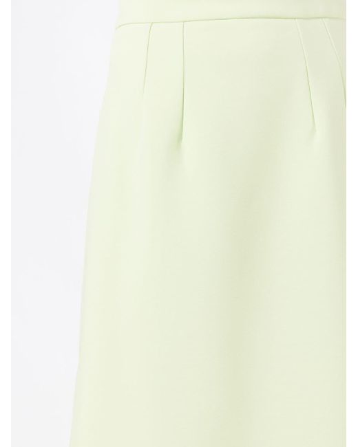 Olympiah Yellow Fenda Side-slit Midi Skirt