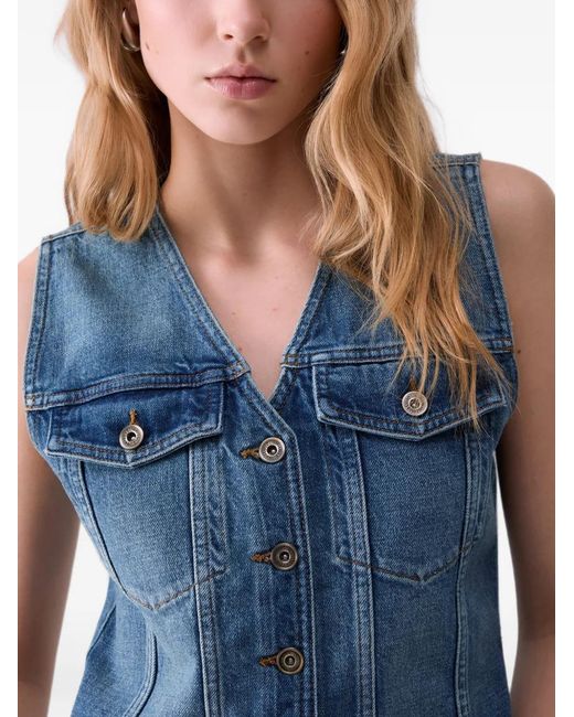Liu Jo Blue Denim Vest