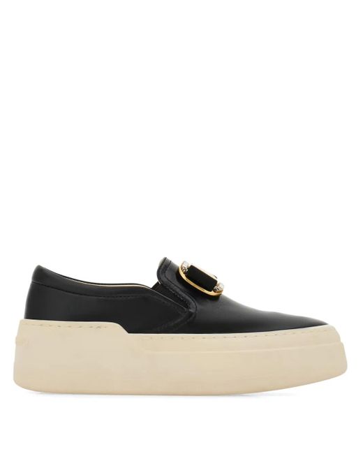 Ferragamo Women's Leather Vara Shoe Black