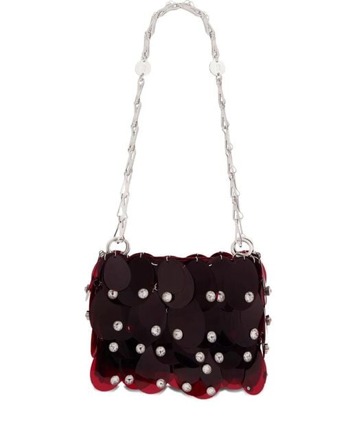 Rabanne White Chain-Strap Shoulder Bag