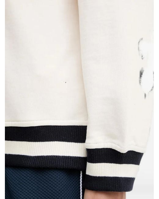 Guess Blue Striped V-Neck Sweater for men
