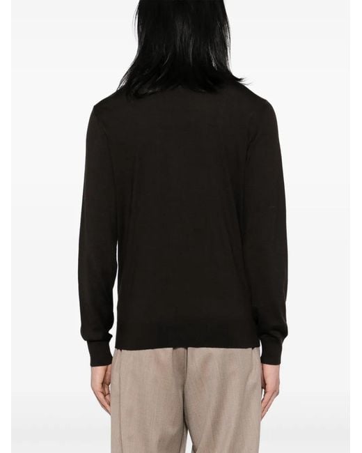 Zegna Black Cashseta Polo Shirt for men