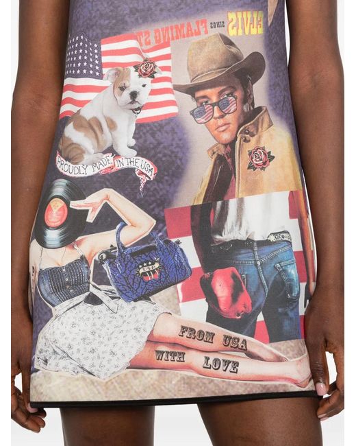 The Artistylist White Graphic-Print A-Line Dress