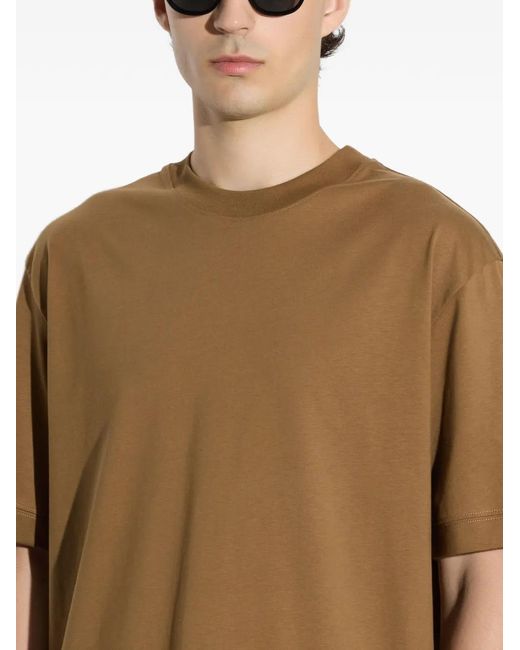 Paolo Pecora Brown Loose-Fit Jersey T-Shirt for men