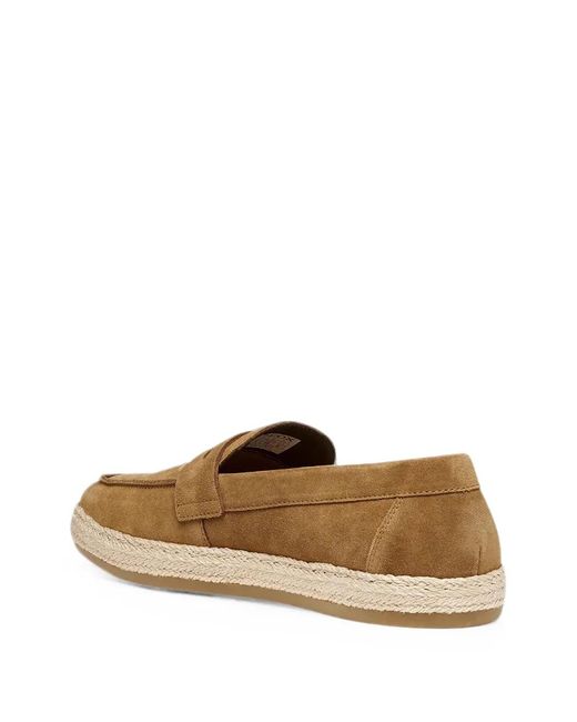 Geox White Pantelleria Suede Espadrille Loafers for men