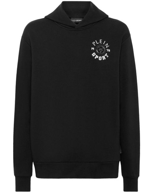 Philipp Plein cotton logo-print hoodie - Black