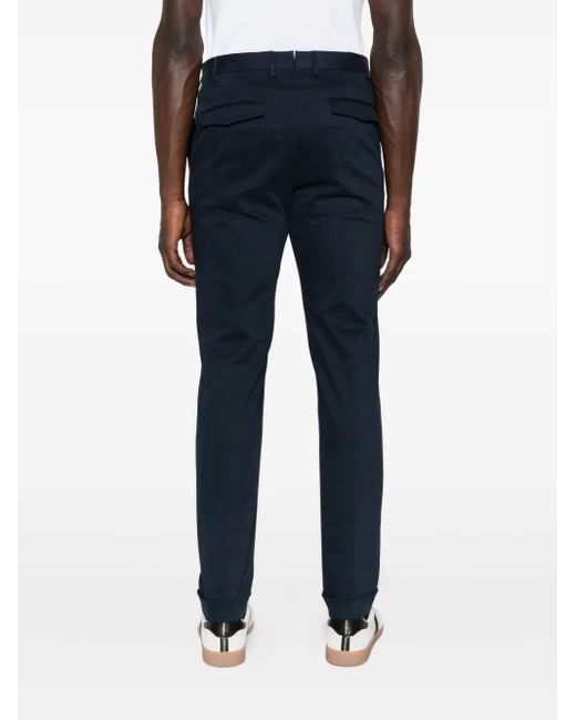 PT Torino Blue Cuffed-Hem Chinos for men
