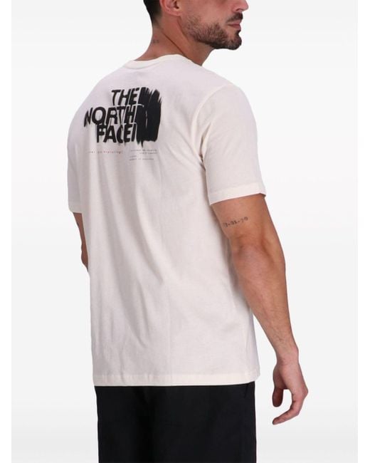 T-shirt con stampa di The North Face in Pink da Uomo