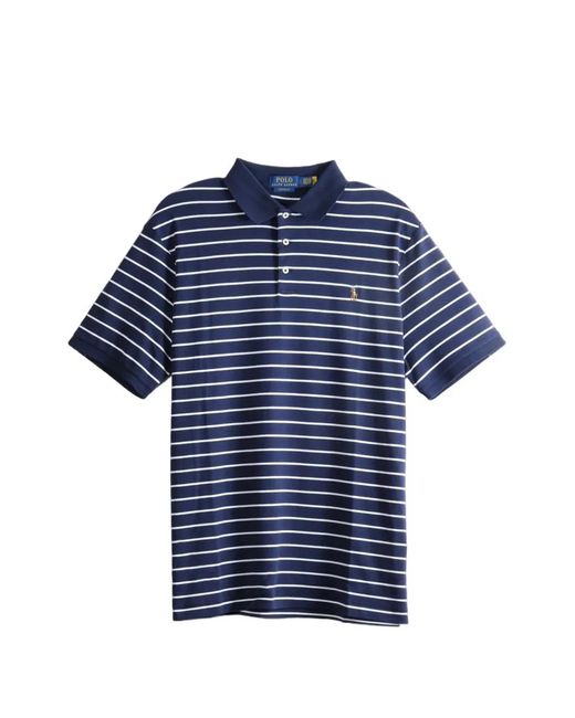 Polo Ralph Lauren Blue Horizontal-Stripe Polo Shirt for men