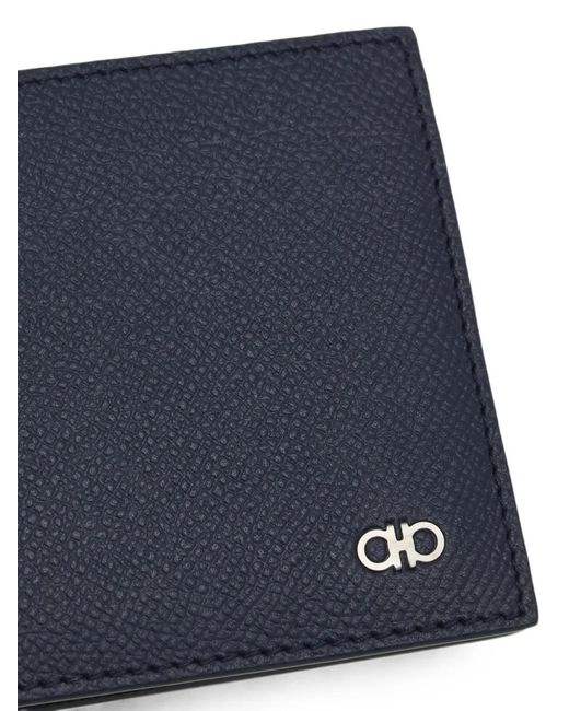 Ferragamo Blue Portefeuille Gancini for men