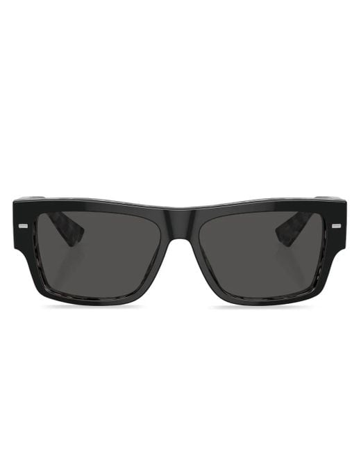 Dolce & Gabbana Black Square-Frame Tinted Lenses for men