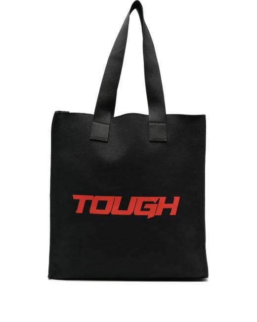 MSGM Black Schultertasche Mit Print