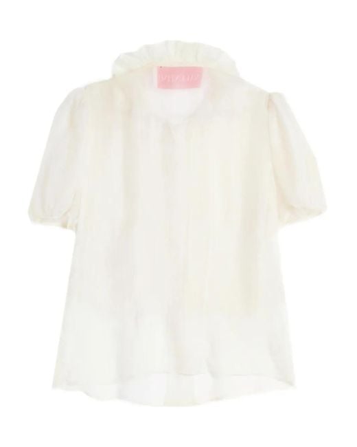 Valentino Garavani White Chiffon Shirt