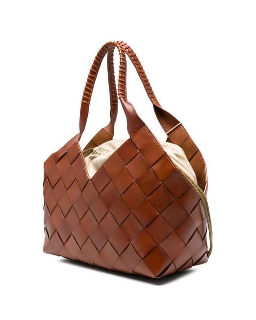 Dragon Diffusion Brown Castello Leather Shoulder Bag