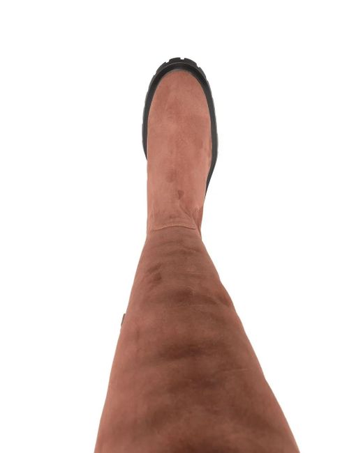 Stuart Weitzman Brown Bedford Suede Thigh-High Boots