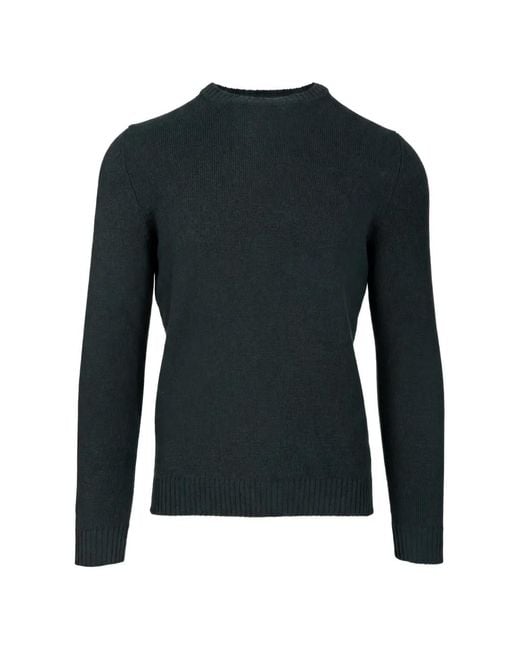 Al Duca D'aosta Blue Crew-Neck Ribbed-Trim Knit for men