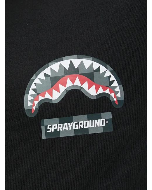 Sprayground Black Logo-Print T-Shirt