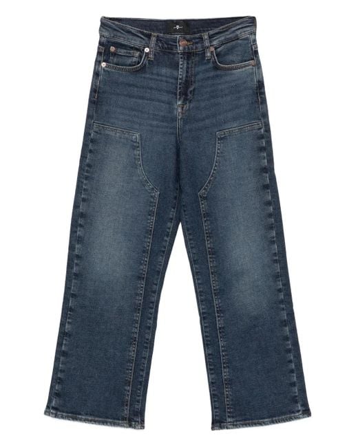 7 For All Mankind Blue Jeans Mit Taschendetail