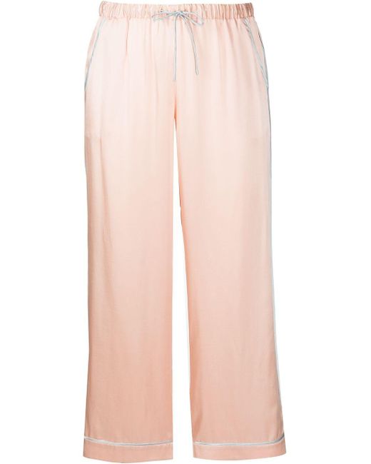 Morgan Lane Pink Petal Cropped Track Trousers