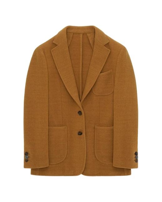 Fortela Brown Benjamin Patch-Pockets Blazer
