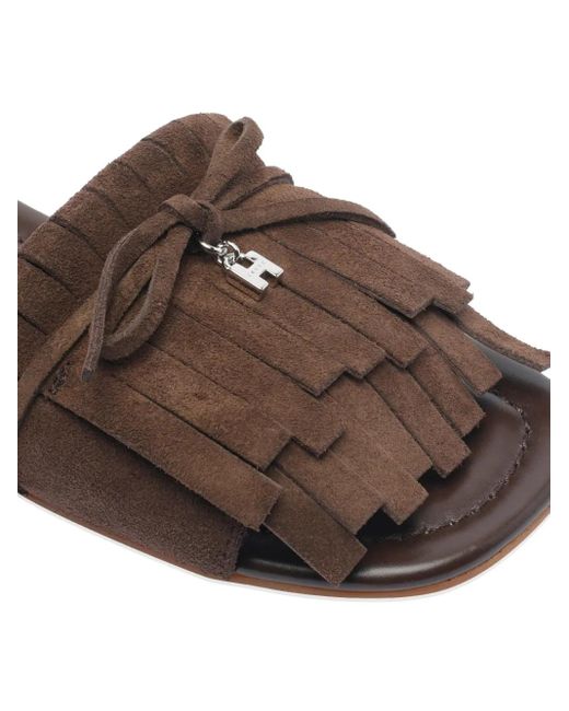 Hogan H685 サンダル Brown