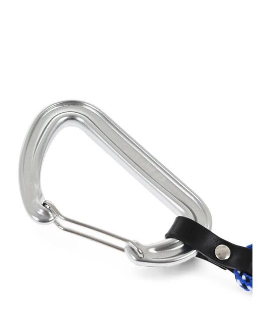 DSquared² Blue Carabiner Knotted Keychain for men