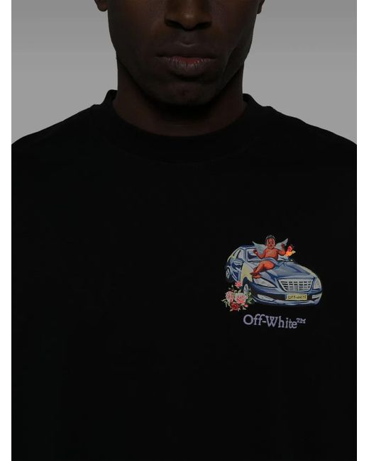 Off-White c/o Virgil Abloh Black Fresco Arrow T-Shirt for men